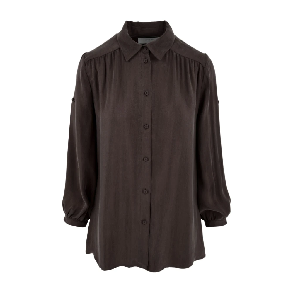 Beatrice .b Cupro Shirt Model 23Fe4008 Brown Dames