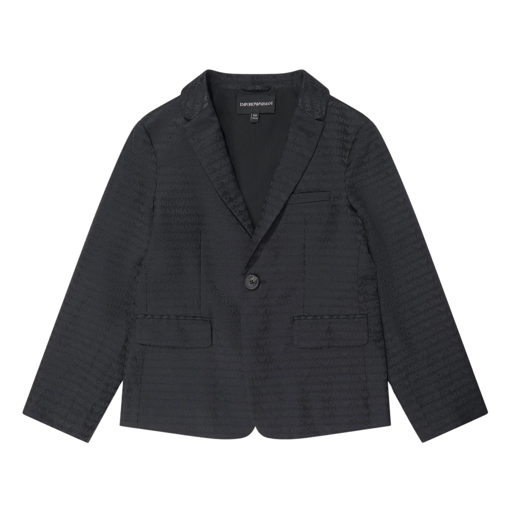 Emporio Armani Girls Blue Branded Blazer - Kids Occasion Wear - 16 Y - Kids