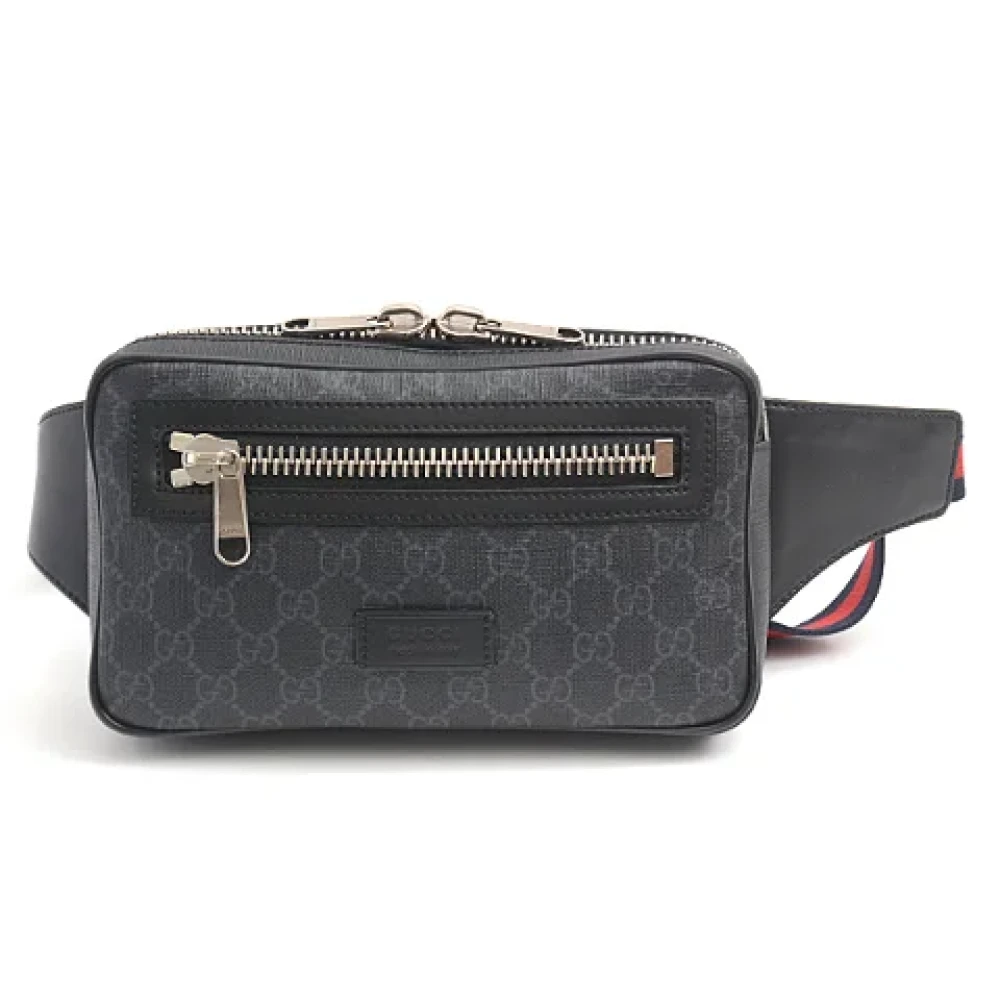 Gucci Vintage Pre-owned Canvas gucci-bags Black Heren