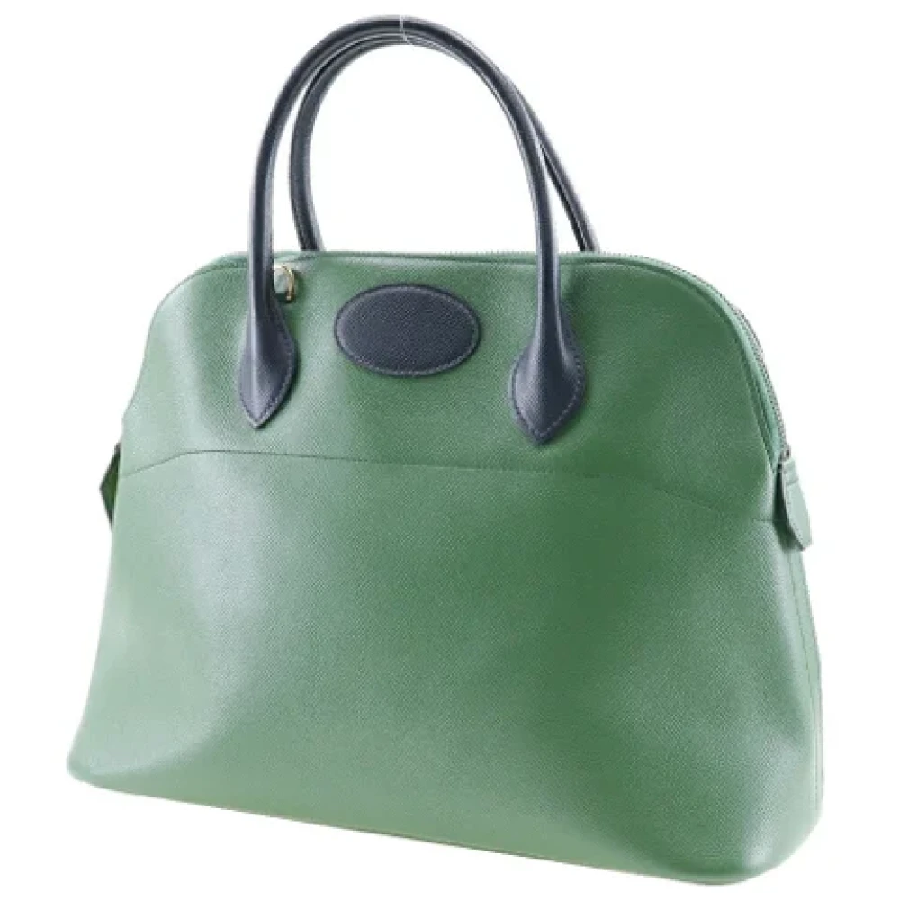 Hermès Vintage Pre-owned Fabric handbags Green Dames