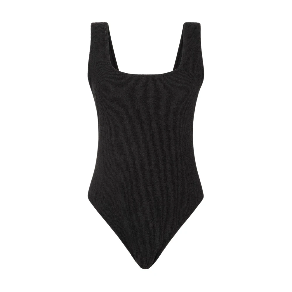 Me-Fui Geëmbosseerde Zwarte Monokini Badpak Black Dames