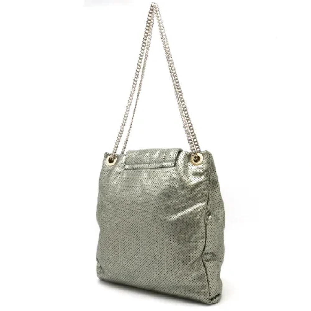 Chanel Vintage Pre-owned Leather chanel-bags Green Dames