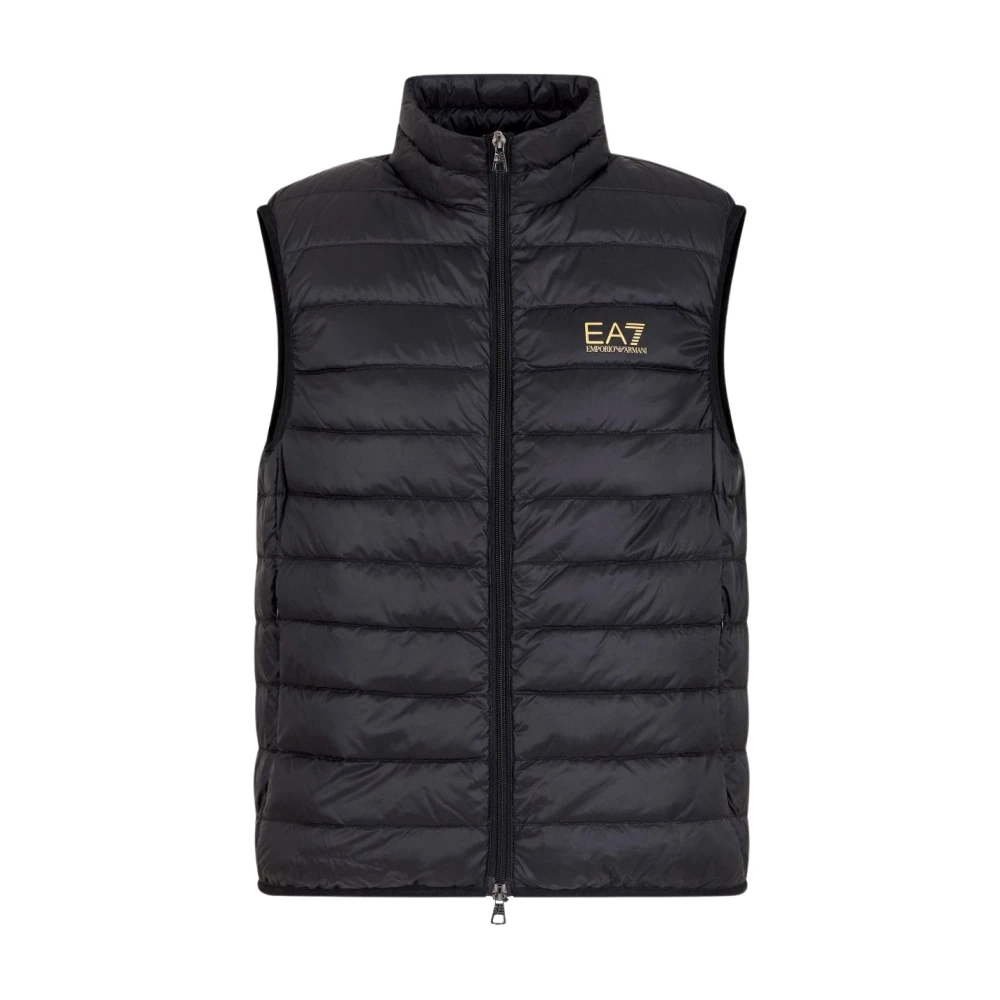 Emporio Armani Ea7 Herr Svart Jackor Xl, Packable Down Vest