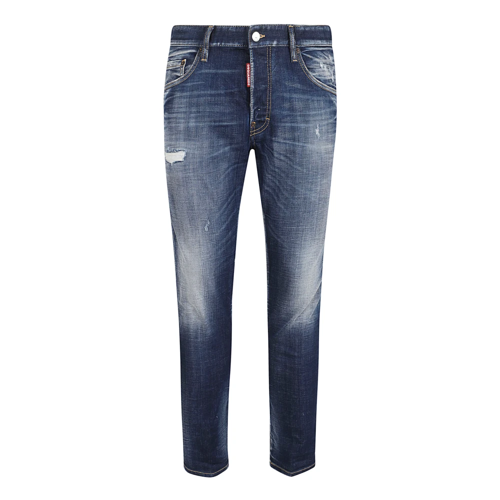 Dsquared2 Klassieke Denim Jeans met Vijf Zakken Blue Heren