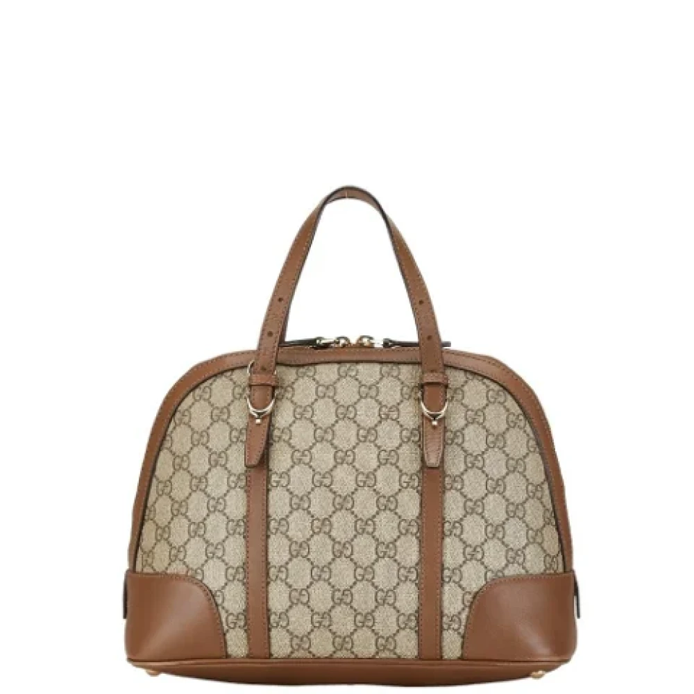 Gucci Vintage Pre-owned Plastic handbags Beige Dames