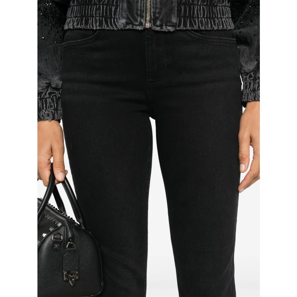 Liu Jo Zwarte Skinny Jeans Aw24 Black Dames