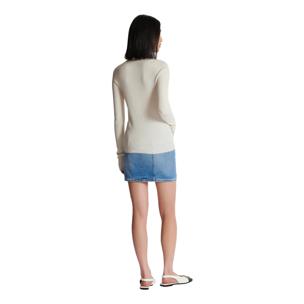 Balmain Gebreide coltrui Beige Dames