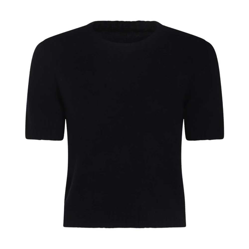 Maison Margiela Blauwe Wollen Gebreide Trui Vest Blue Dames