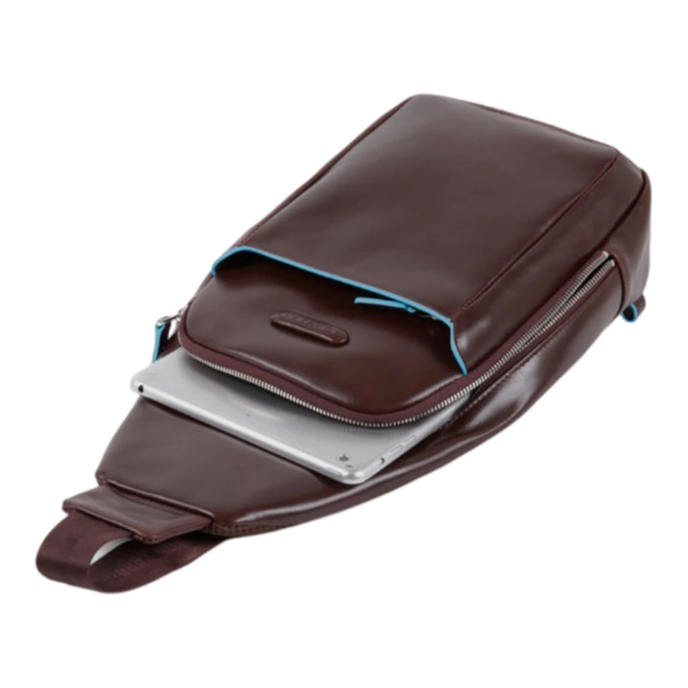 Piquadro Bruine leren rugzak Brown Heren