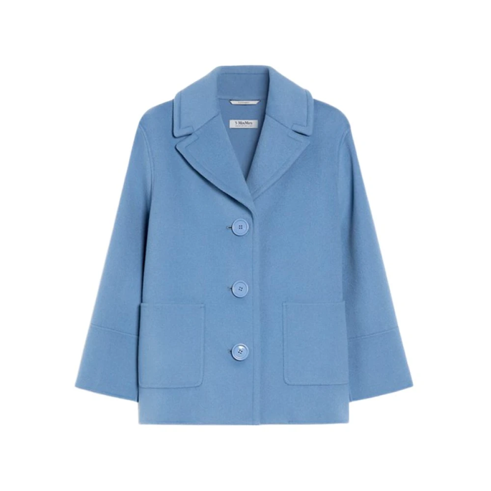 Max Mara Wollen jas Windsor stijl Blue Dames