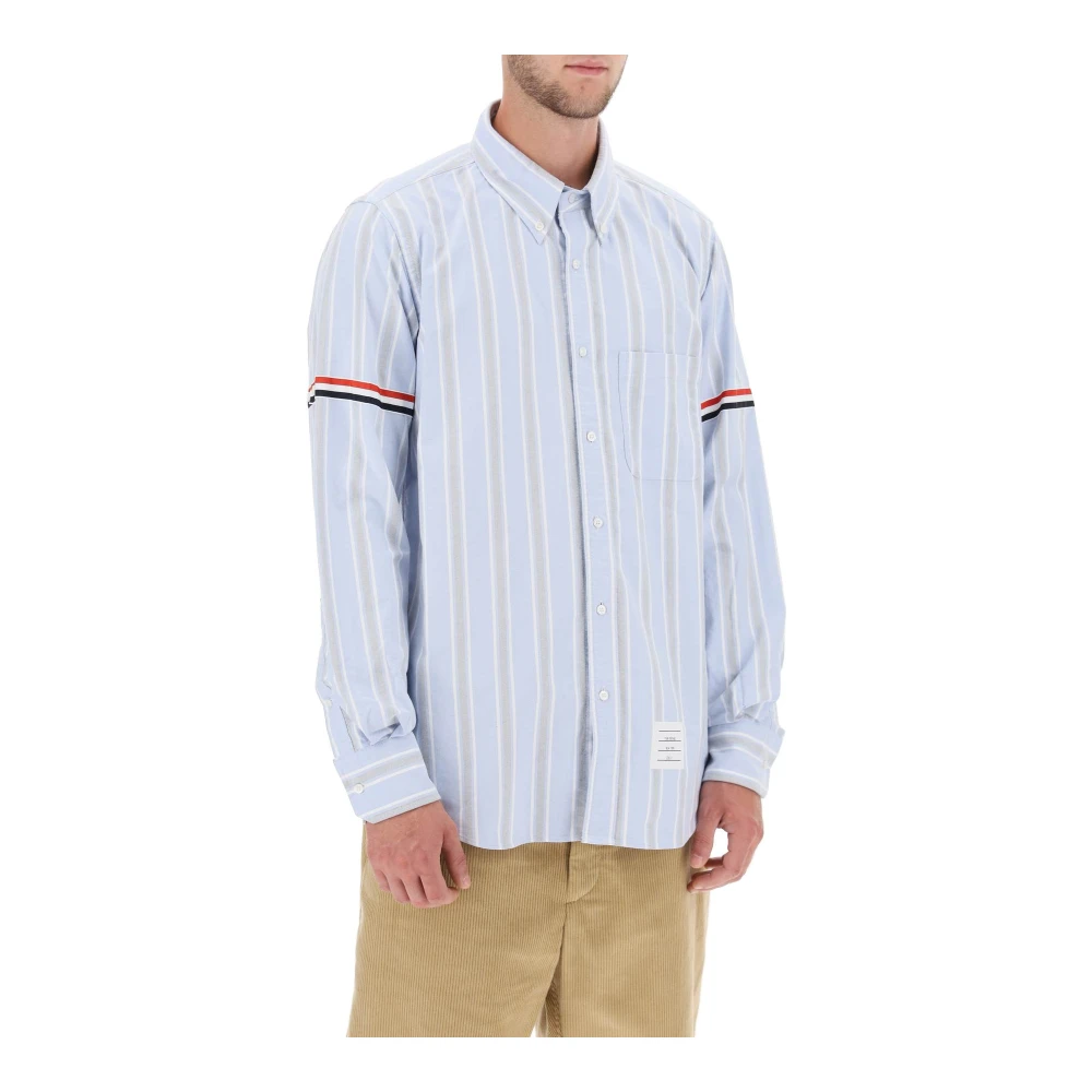 Thom Browne Gestreept Oxford Button-Down Overhemd Multicolor Heren