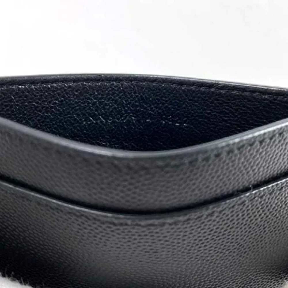 Yves Saint Laurent Vintage Pre-owned Leather home-office Black Dames
