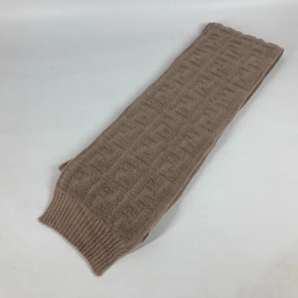Fendi Vintage Pre-owned Nylon scarves Beige Dames