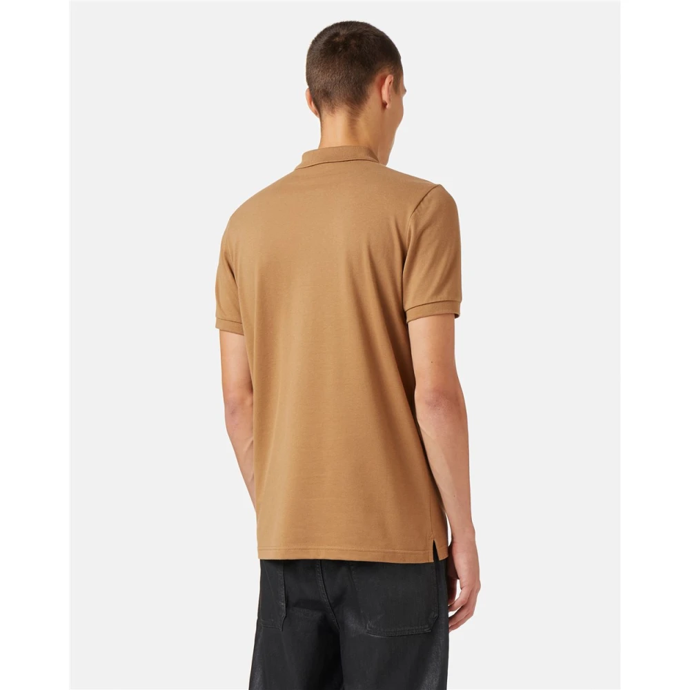 Iceberg Regular fit piquet carry over polo Brown Heren