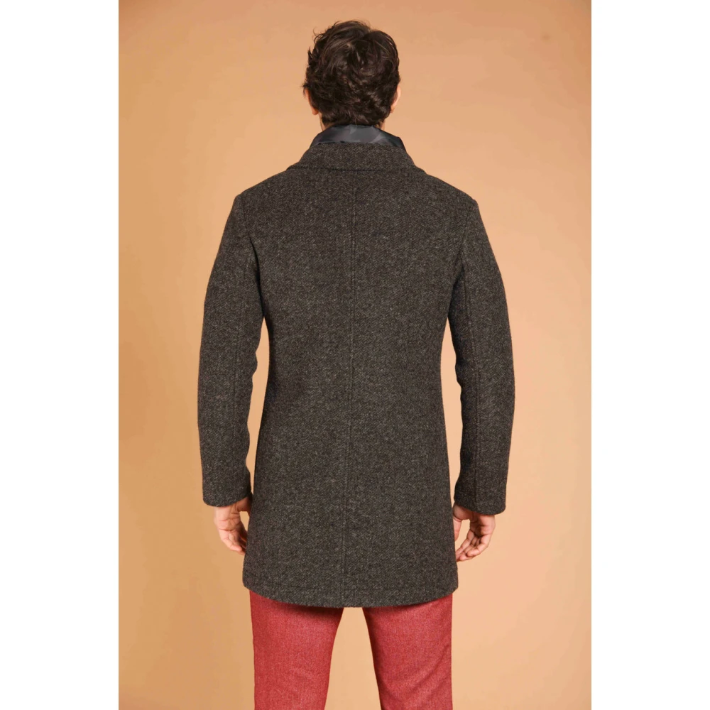 Mason's Donkerbruine Herringbone Herenjas Brown Heren