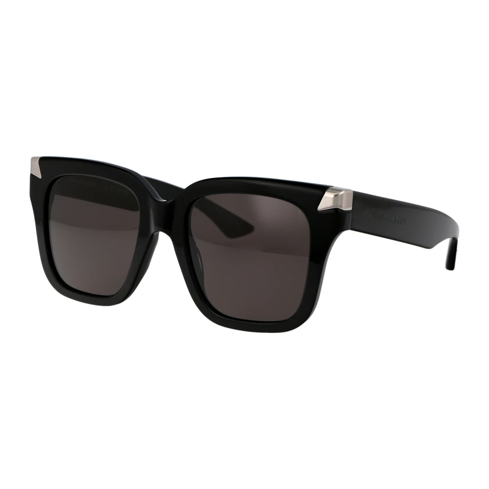 Alexander McQueen Stiliga solglasögon Am0440S Black, Dam