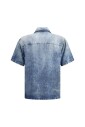 distressed-denim-cuban-collar-shirt