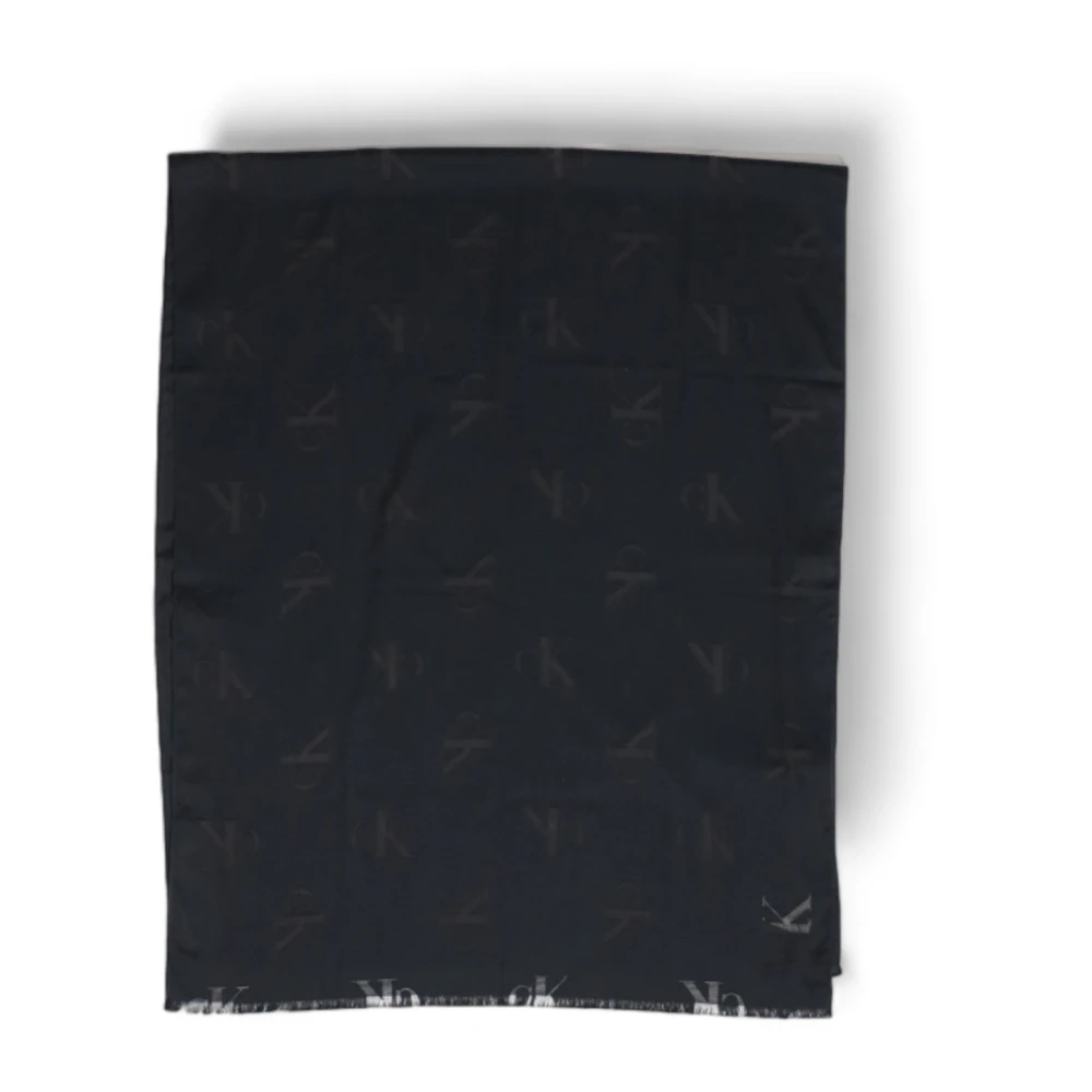Calvin Klein Elegant Print Sjaal Black Dames