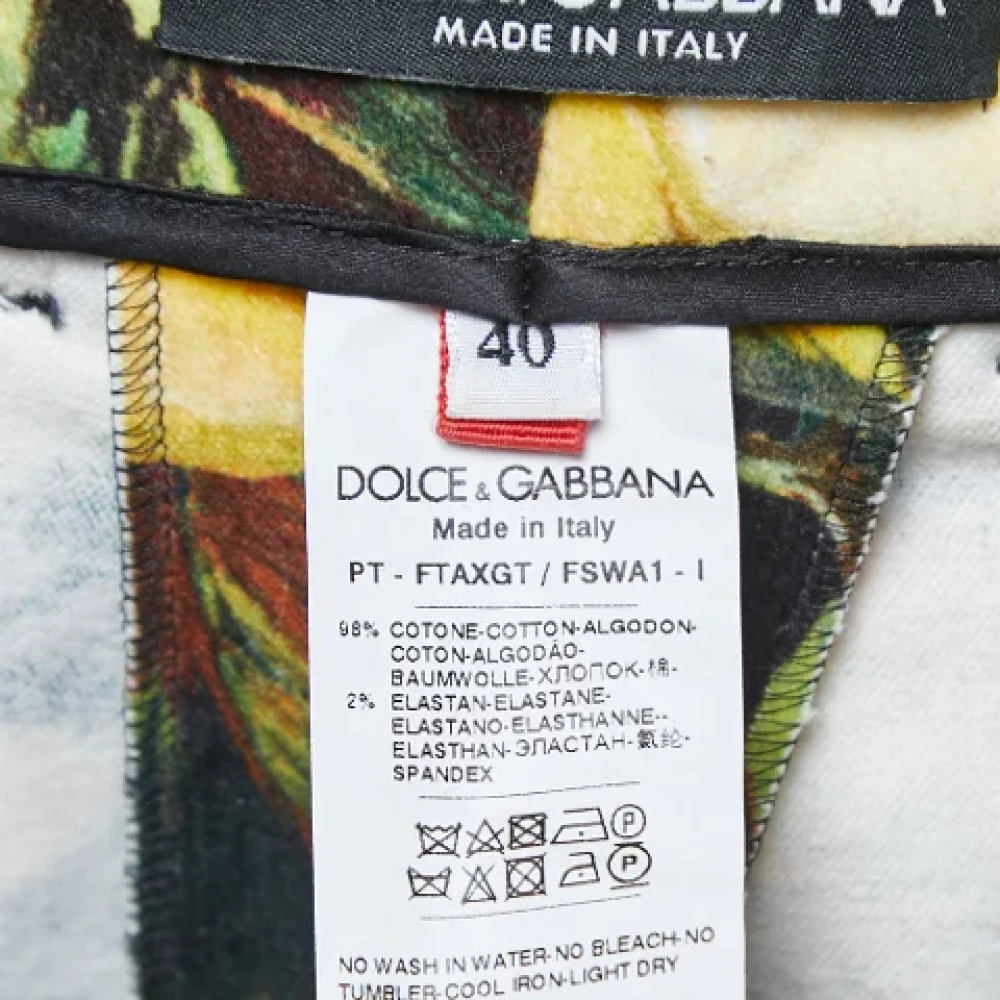 Dolce & Gabbana Pre-owned Velvet bottoms Multicolor Dames
