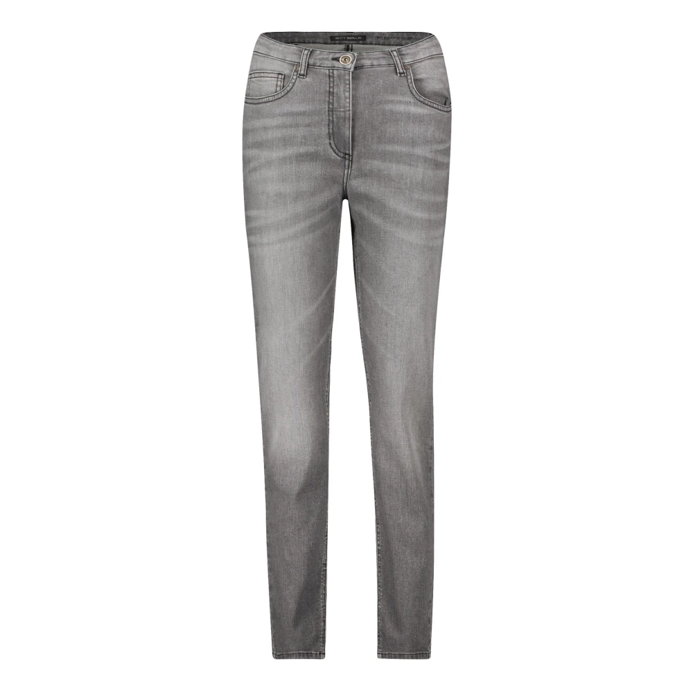 Betty Barclay Stone-Washed Slim Fit Jeans Gray Dames