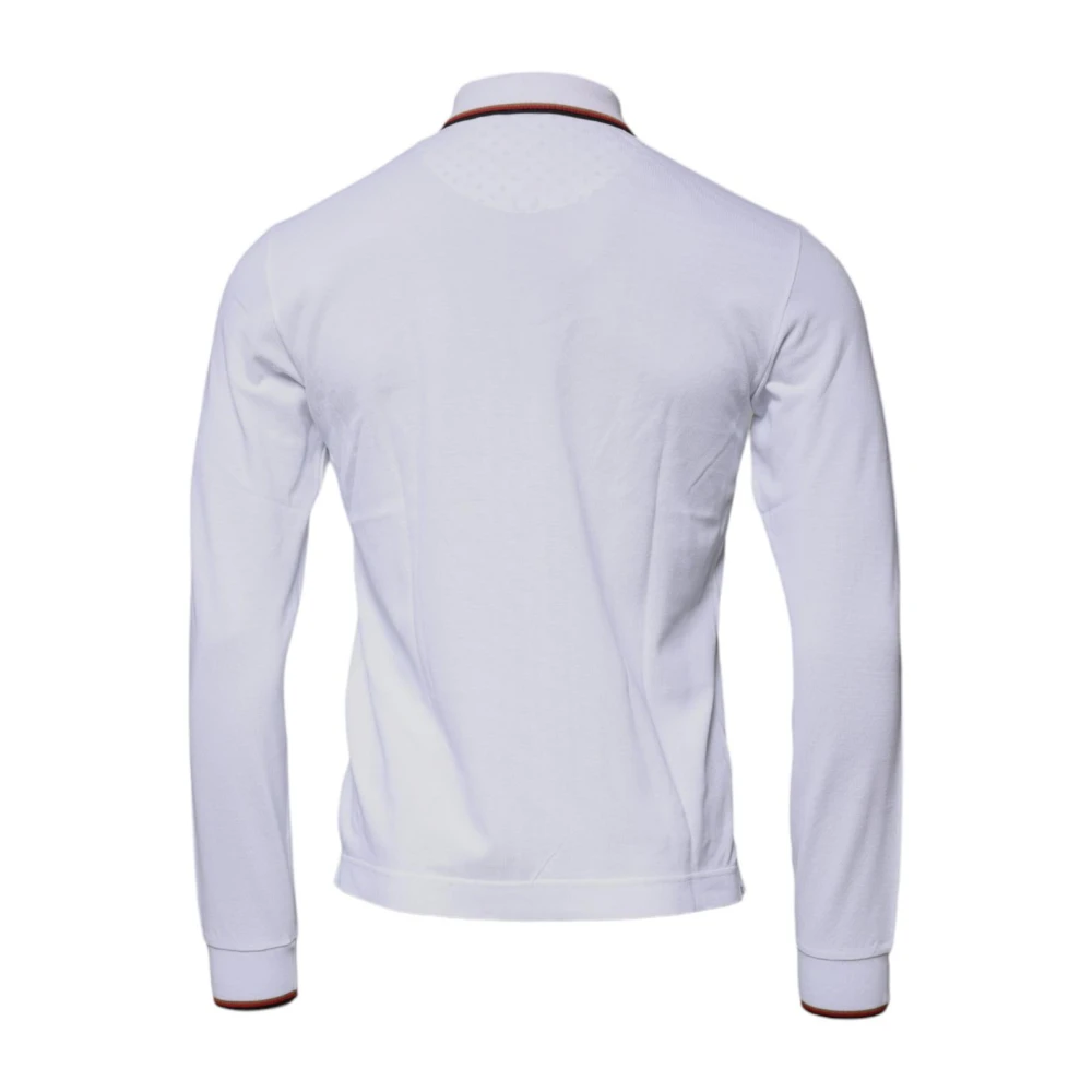Dolce & Gabbana Kroon Detail Rits Polo Shirt White Heren