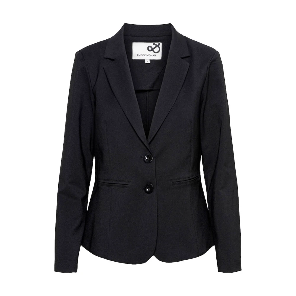 &Co Woman Comfort Twill Blazer Phileine Black Dames