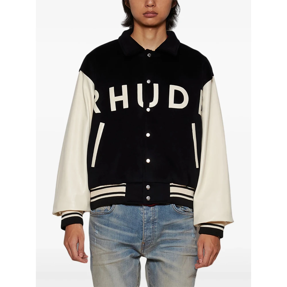 Rhude College Bomberjack Black Heren