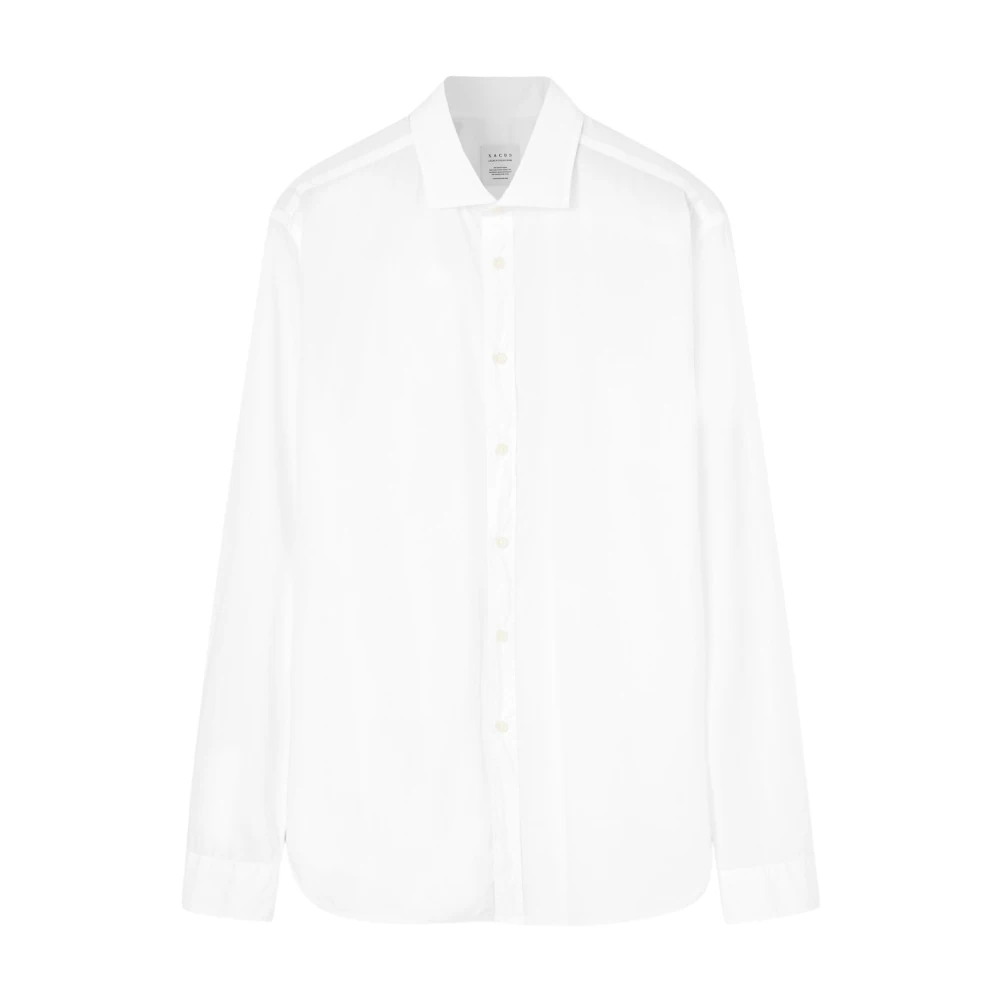 Xacus Witte Katoenen Overhemd White Heren