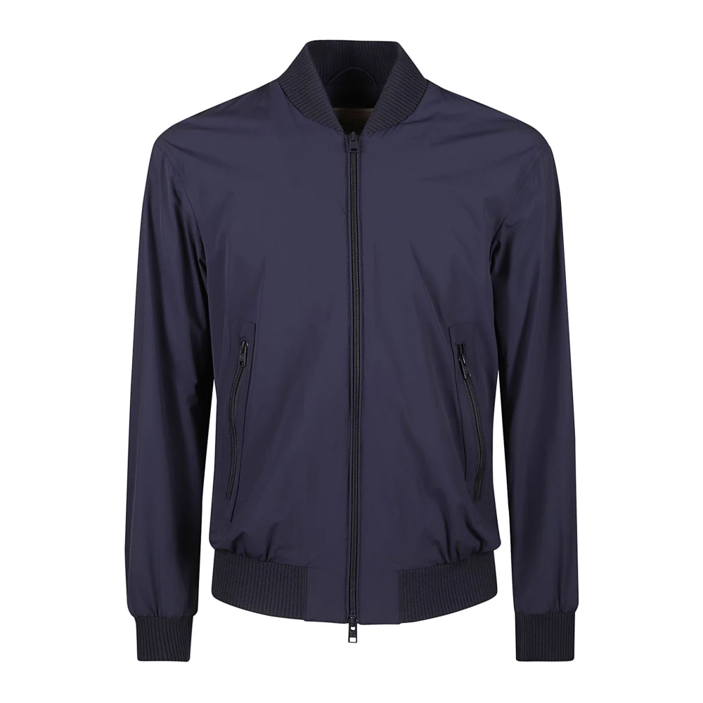 Woolrich Stretch Bomber Jacka Blue, Herr