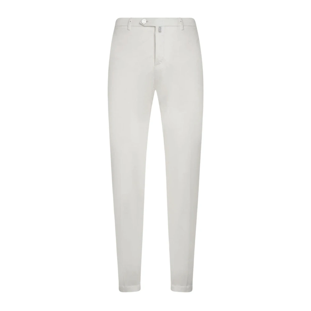 Kiton Crèmekleurige katoenen broek met veelzijdige stijl White Heren