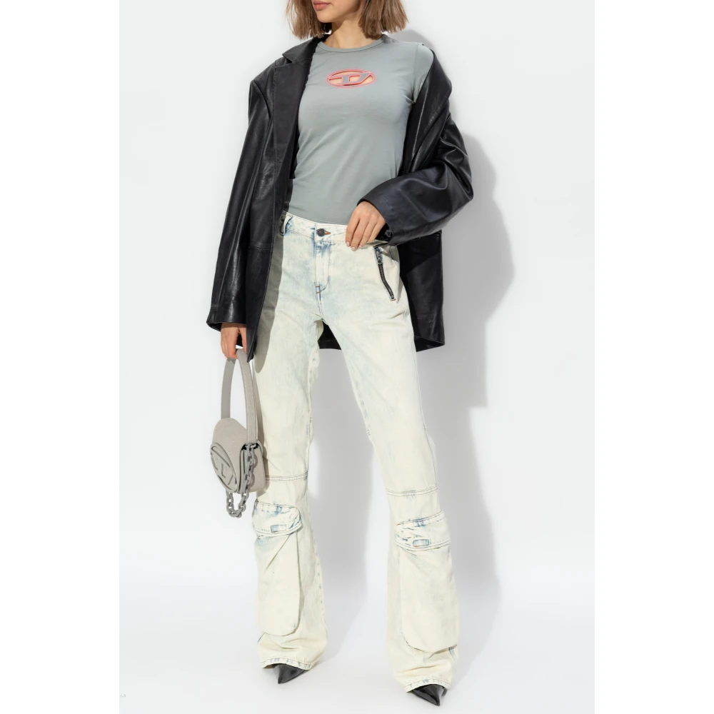 Diesel Top T-Angie Gray Dames