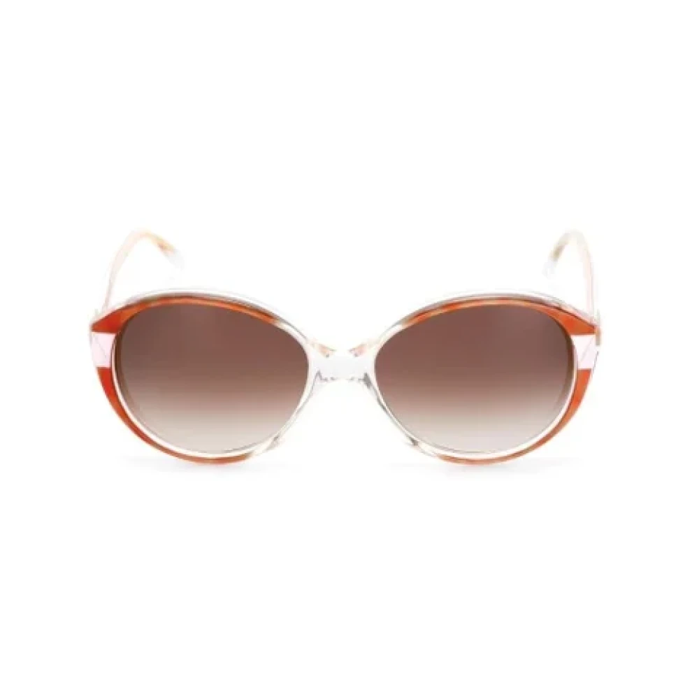 Balenciaga Vintage Pre-owned Acetate sunglasses Orange Dames