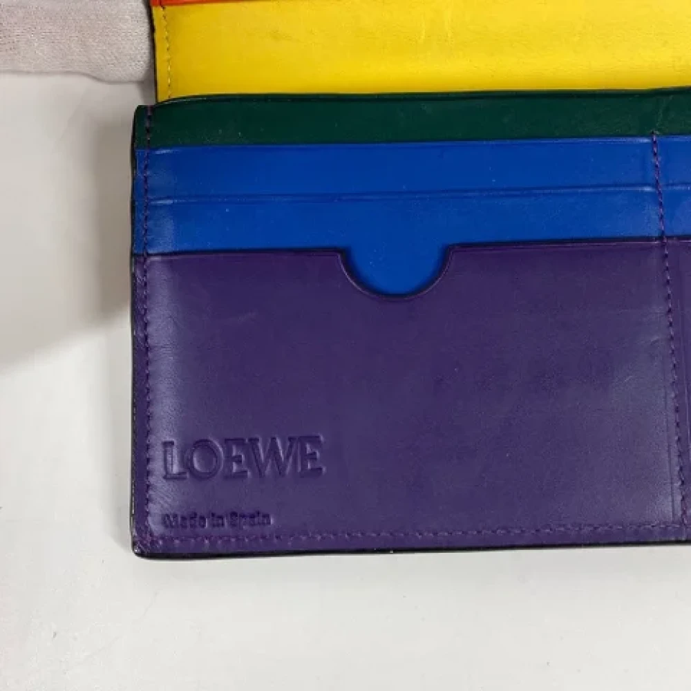 Loewe Pre-owned Leather wallets Black Dames