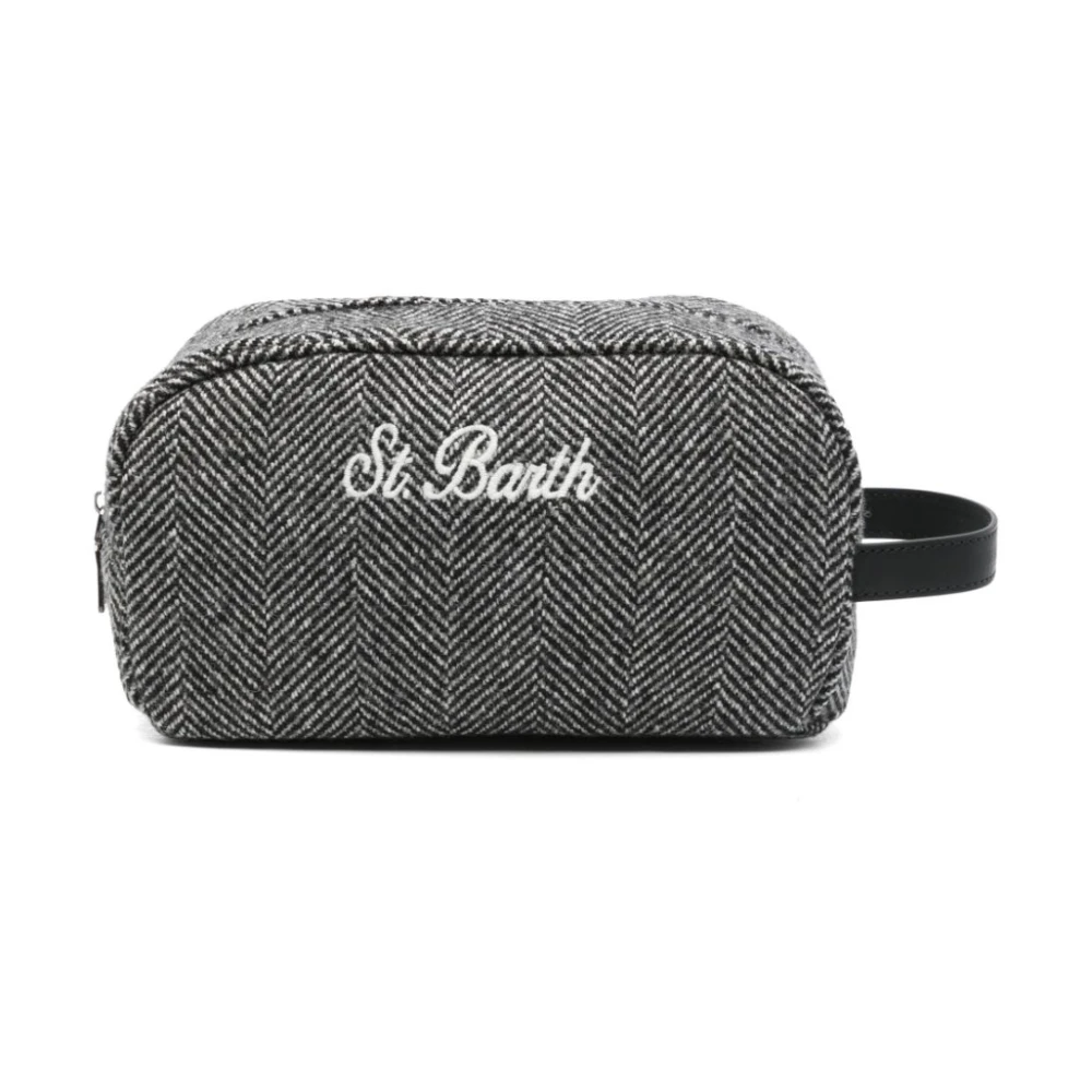 MC2 Saint Barth Multicolor Toilettas met Ritssluiting Black Heren