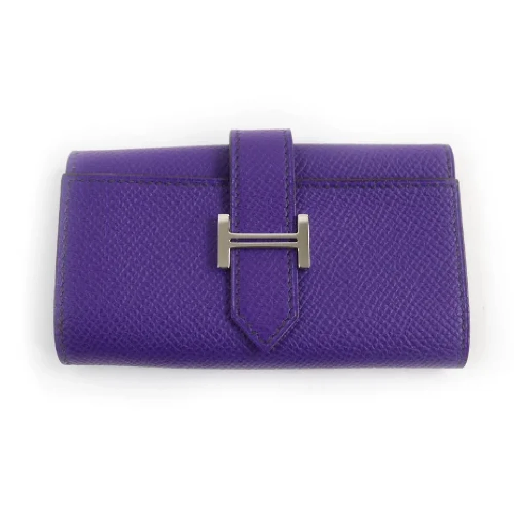 Hermès Vintage Pre-owned Leather key-holders Purple Dames