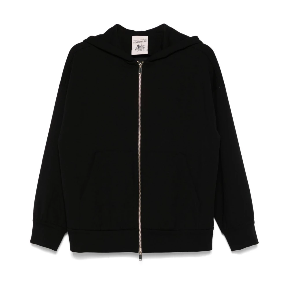 Semicouture Zwarte Marika Elegante Jurk Black Dames