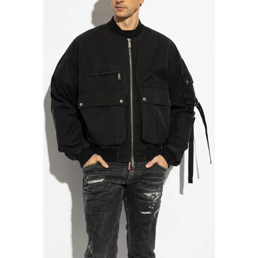 Dsquared2 Jas van het type bomber Black Heren