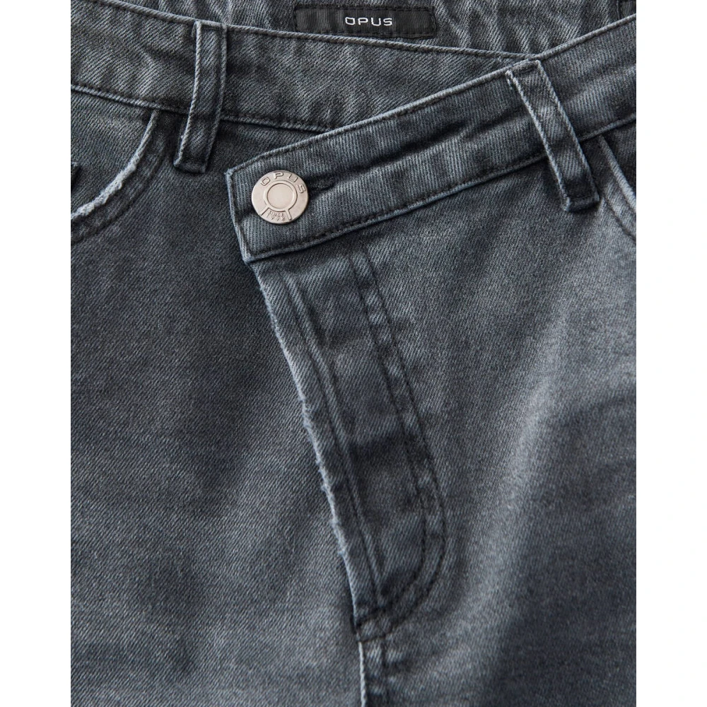 Opus Crisscross Jeans Gray Dames