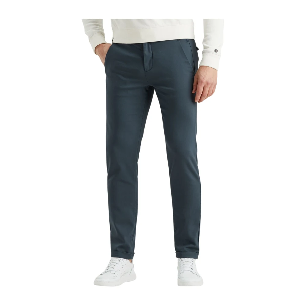 Cast Iron Moderne Slim Fit Chino Broek Blue Heren