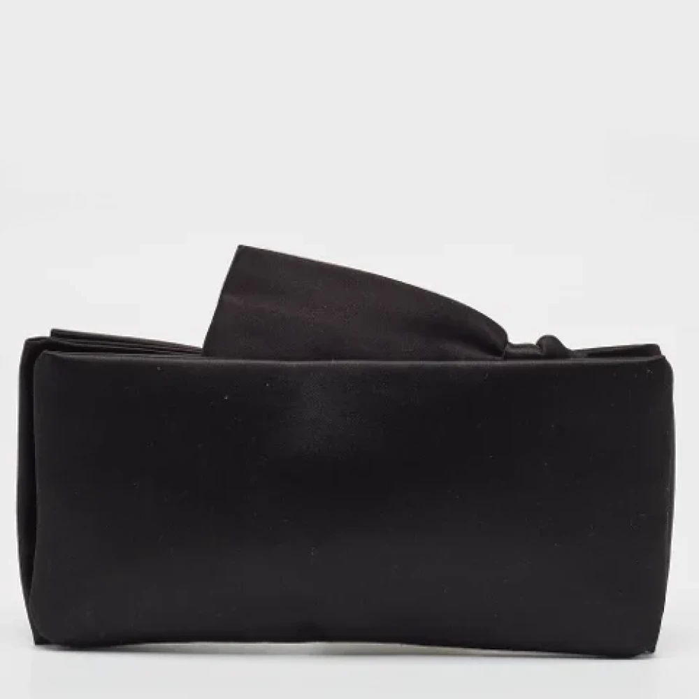 Valentino Vintage Pre-owned Satin clutches Black Dames