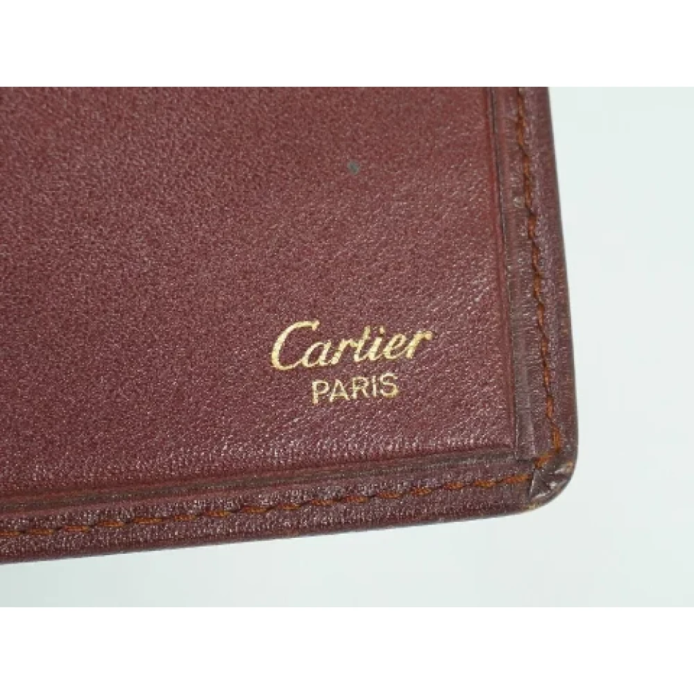Cartier Vintage Pre-owned Leather wallets Brown Dames