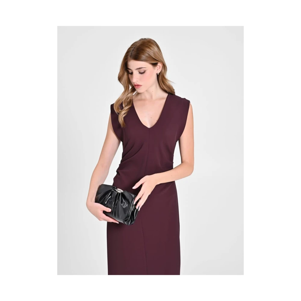 RINASCIMENTO Elegante Jurk Collectie Herfst Winter Purple Dames