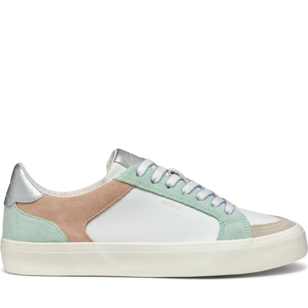 Geox Women's Multicolor White Leisure Trainers For Size 7 Uk