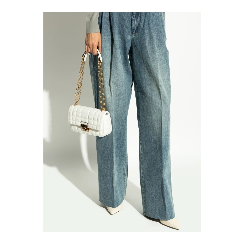 Michael Kors Schoudertas Tribeca White Dames
