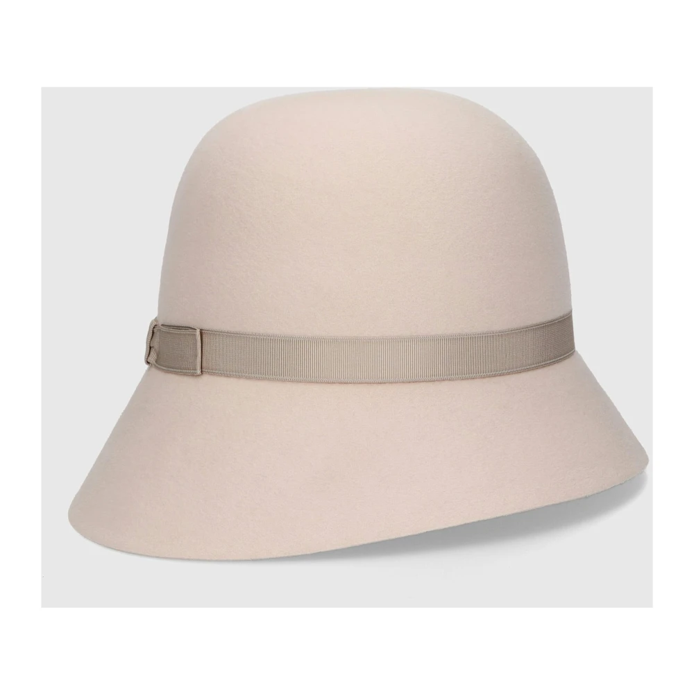 Borsalino Retro-stijl Cloche Hat Beige Dames