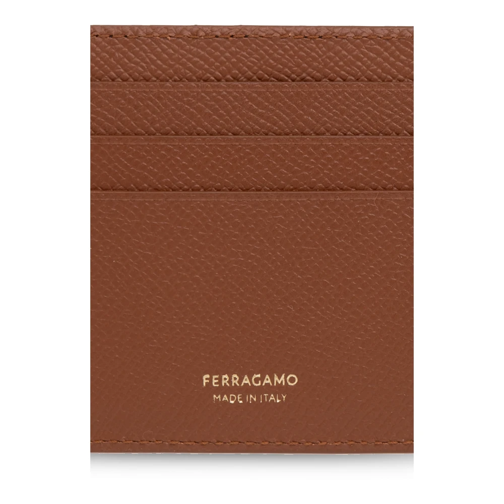 Salvatore Ferragamo Kaarthouder Brown Heren