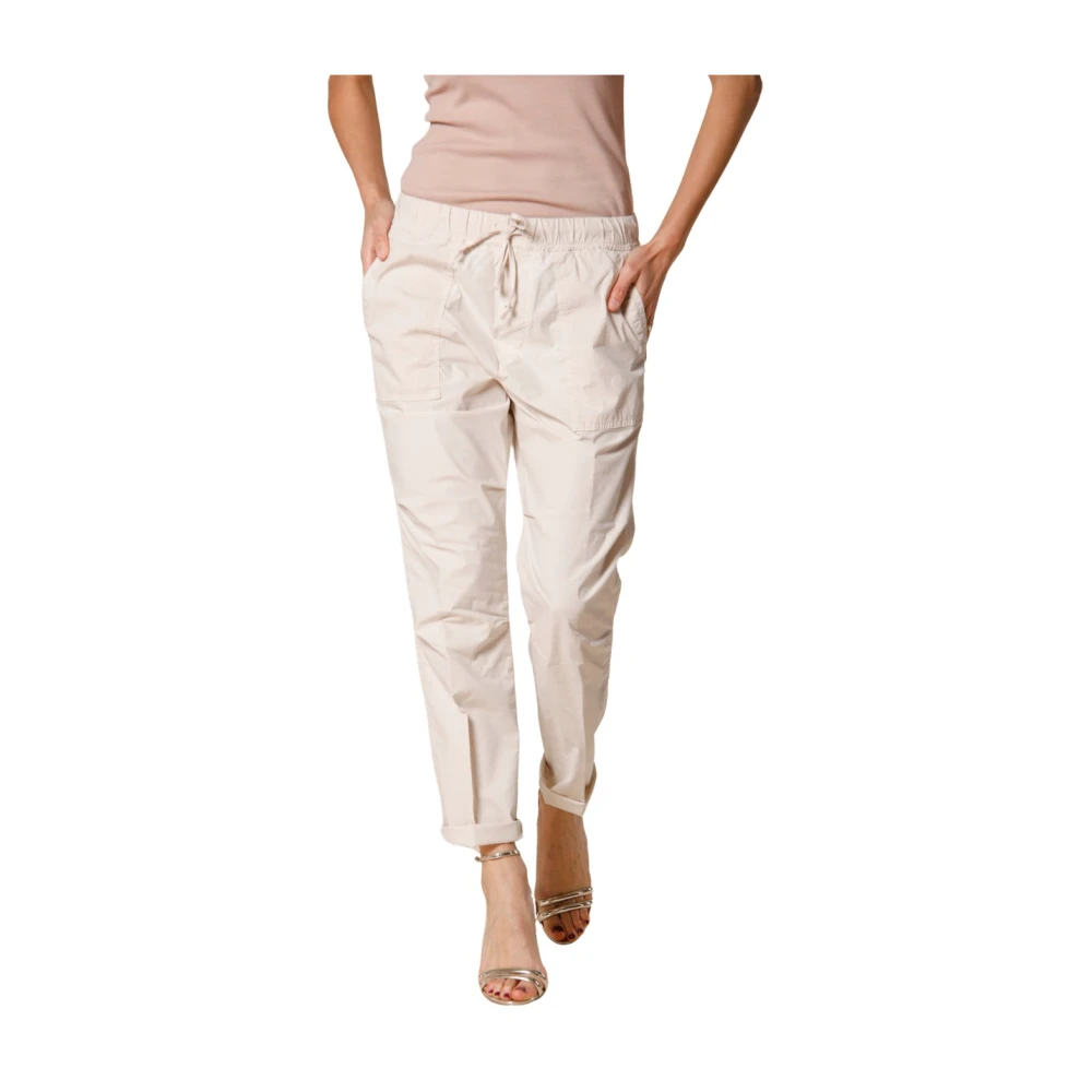 Mason's Cargo Jogger Byxor i Fallskärms Tyg Beige, Dam