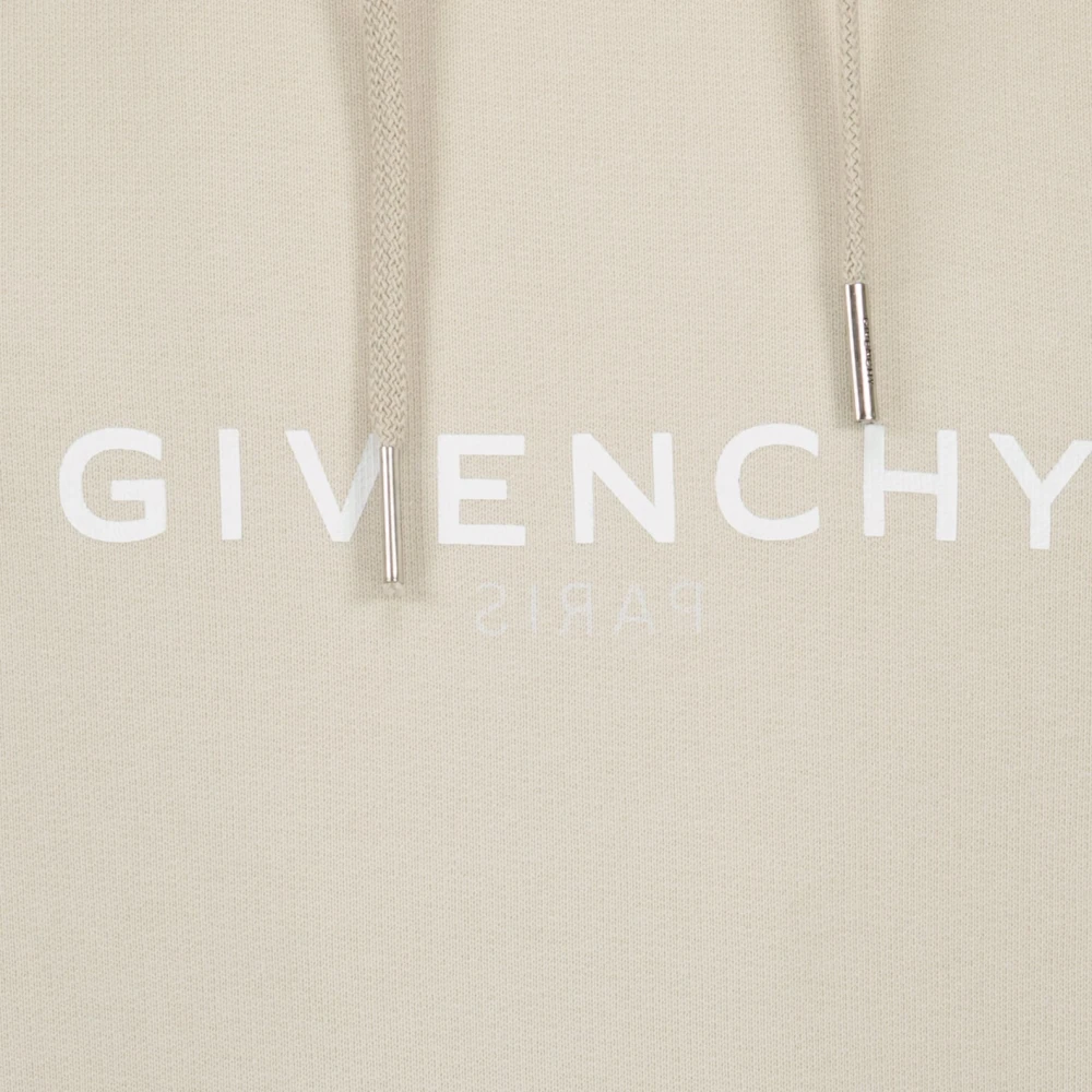 Givenchy Logo Hoodie Sweatshirt Beige Heren