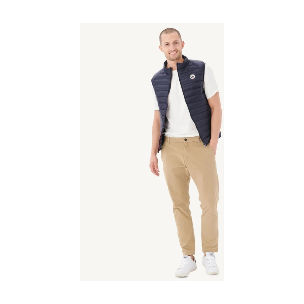 Jott Tom Mouwloos Gewatteerd Vest Blue Heren
