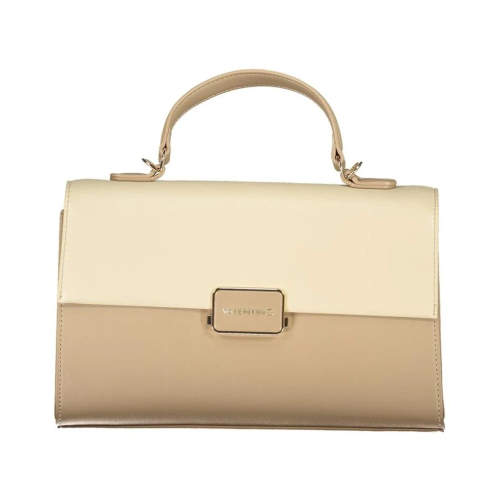 Valentino Twotone Top Handle Handbag - Female - Handbags - Beige - One Size - Bags